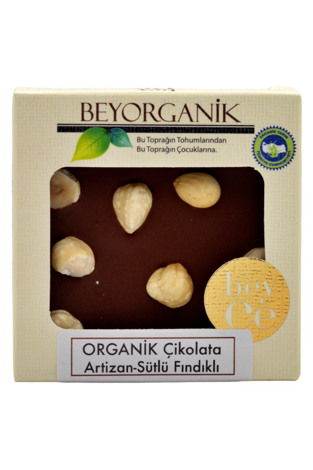 Organik Çikolata Artizan Sütlü & Fındıklı 40 gr